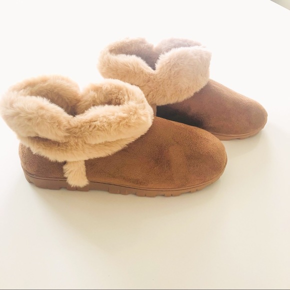 Jessica Simpson Micro Suede Bootie Slipper Size XL (9-10) NWT - Picture 3 of 10